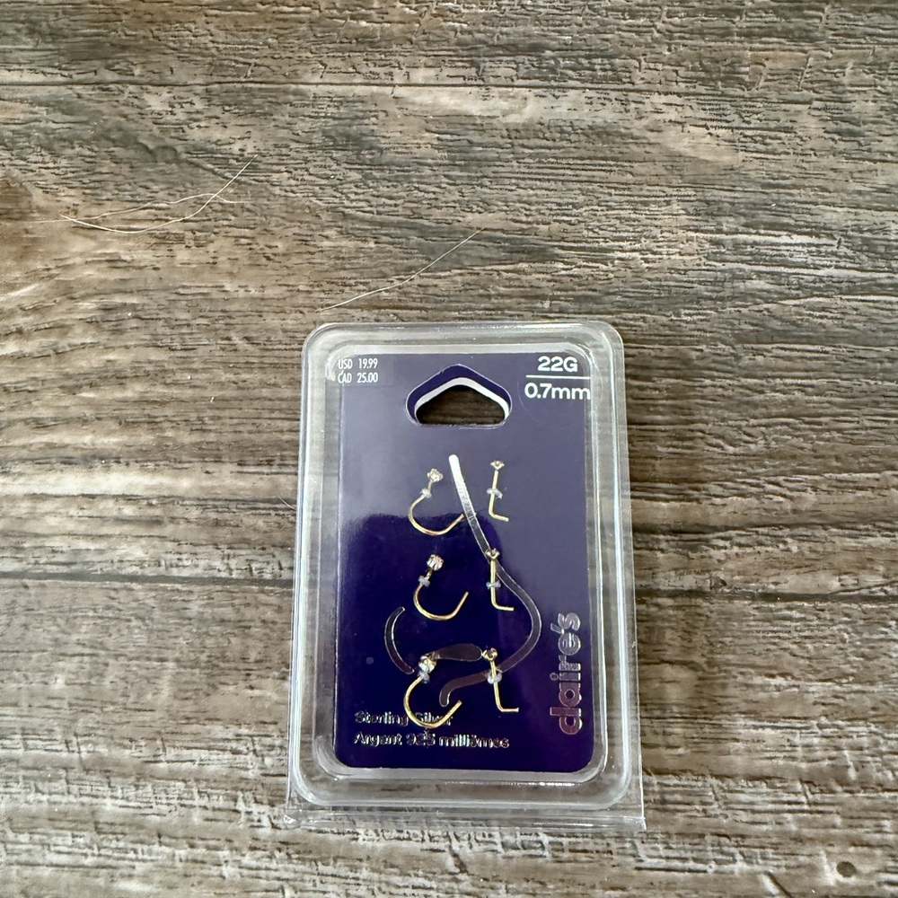 Claire's 22G (0.7MM) Sterling Silver Nose Studs
